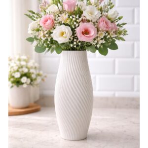 3D Tasarım Modern Vazo – Minimal Dekoratif Çiçek Vazosu 18CM Uzunluk